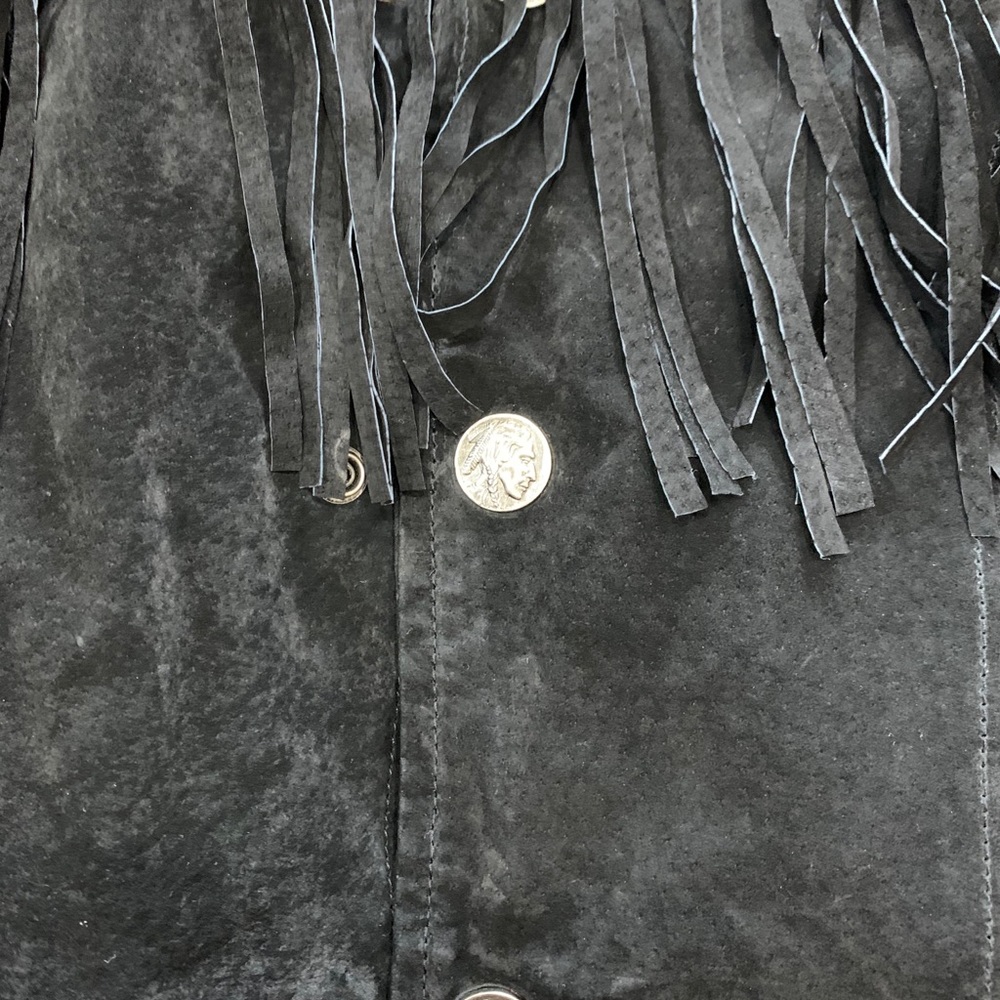 Vintage 80s western leather jacket - Picture 13 of 14
